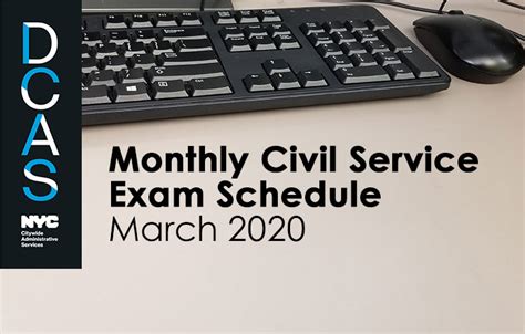 dcas civil service exams list